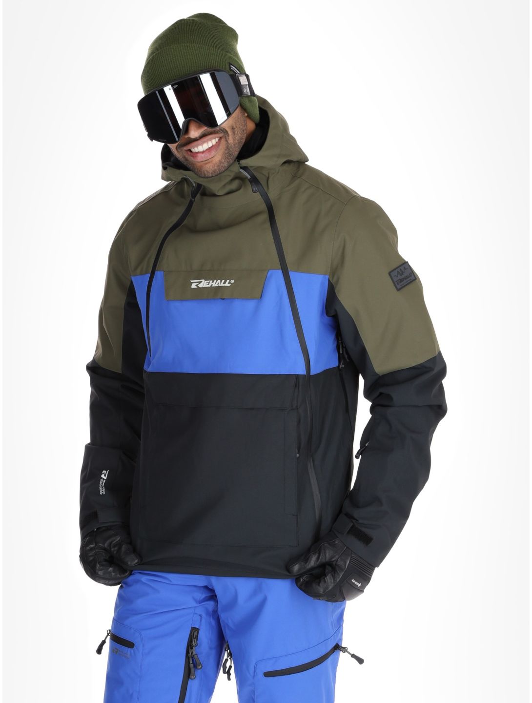 Rehall, Helicon-R ski jacket men Reflex Blue black, blue, green 