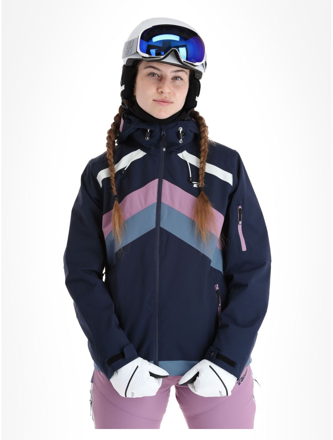 Rehall, June-R ski jacket women Navy blue, purple 