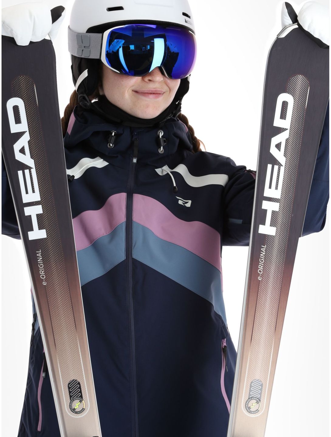 Rehall, June-R ski jacket women Navy blue, purple 