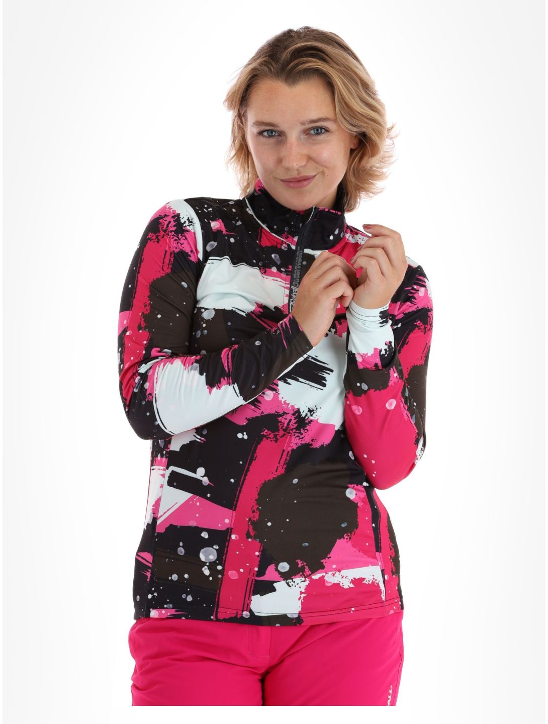 Rehall, Kimi-R thermal shirt women Camo Abstract Brite Pink multicolor, pink 