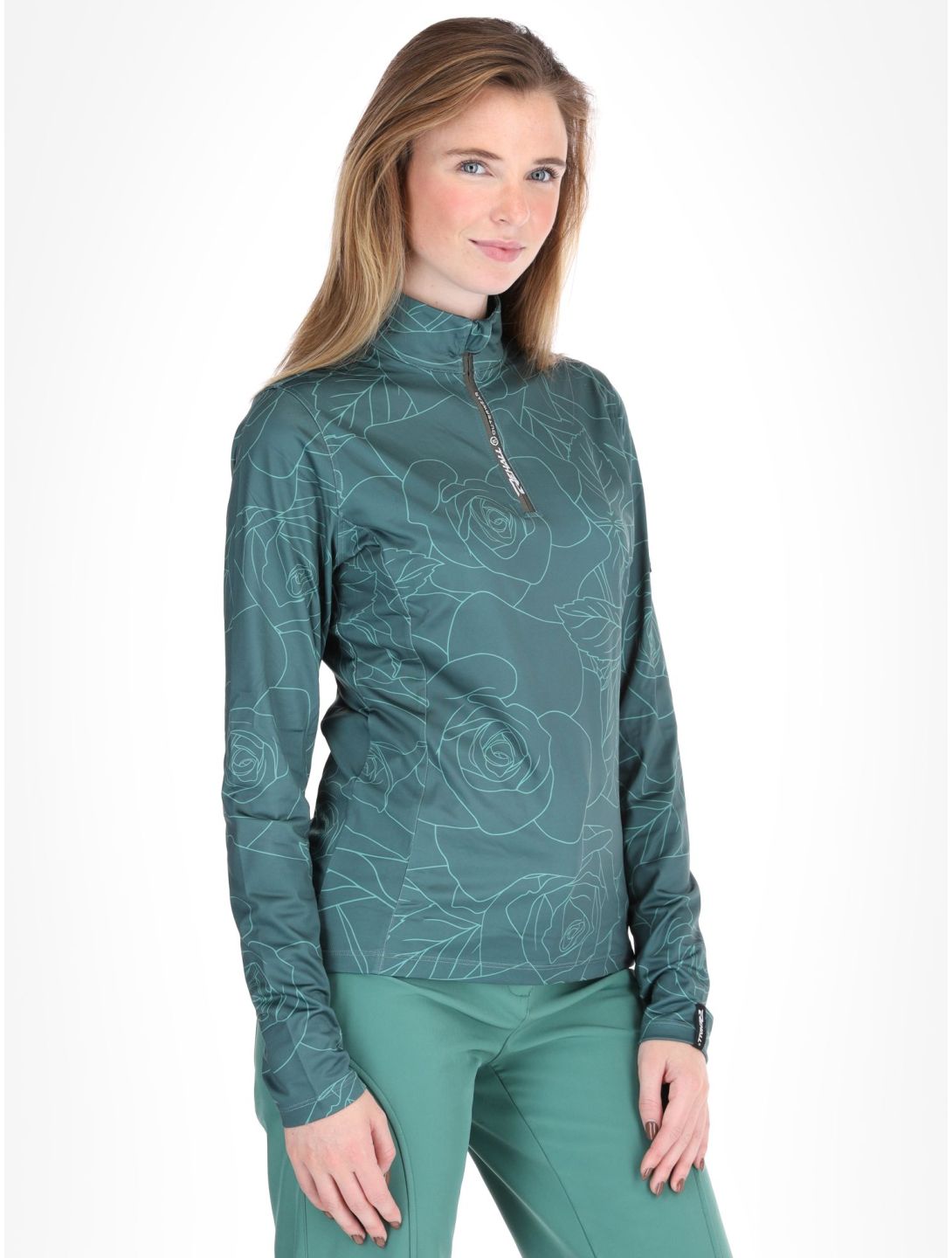 Rehall, Kimi-R pullover women Roses Smoke Pine green 