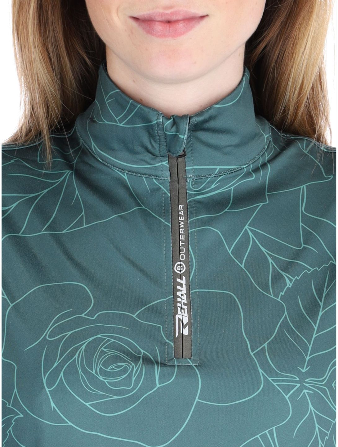 Rehall, Kimi-R pullover women Roses Smoke Pine green 