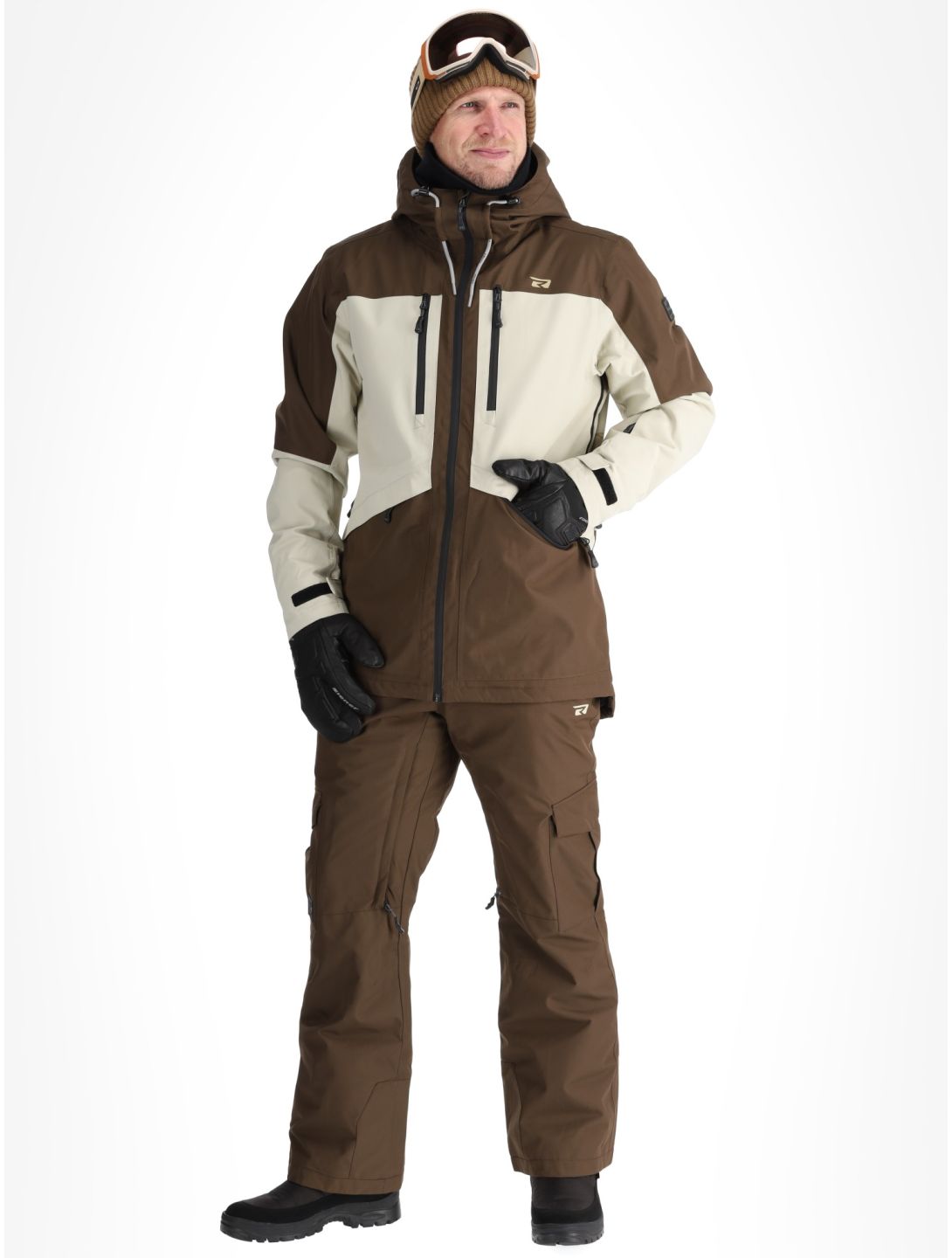 Rehall, Lhotse-R ski jacket men Choco beige, brown 