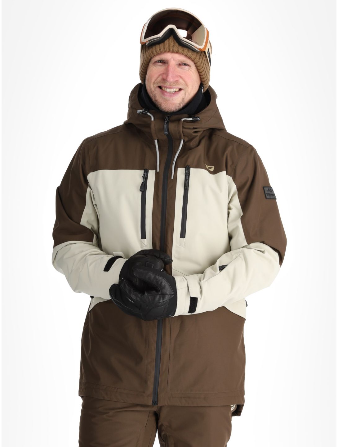 Rehall, Lhotse-R ski jacket men Choco beige, brown 