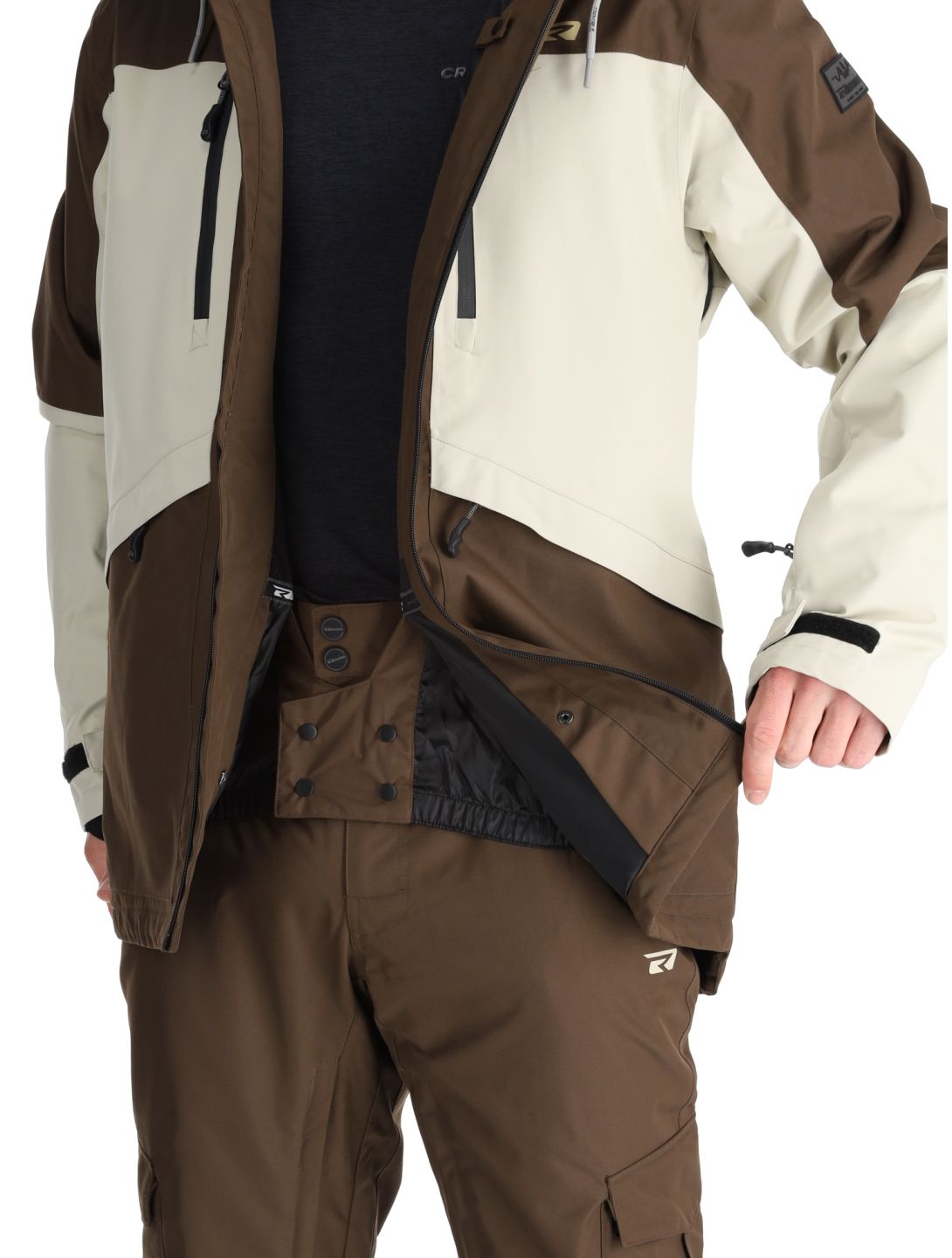 Rehall, Lhotse-R ski jacket men Choco beige, brown 