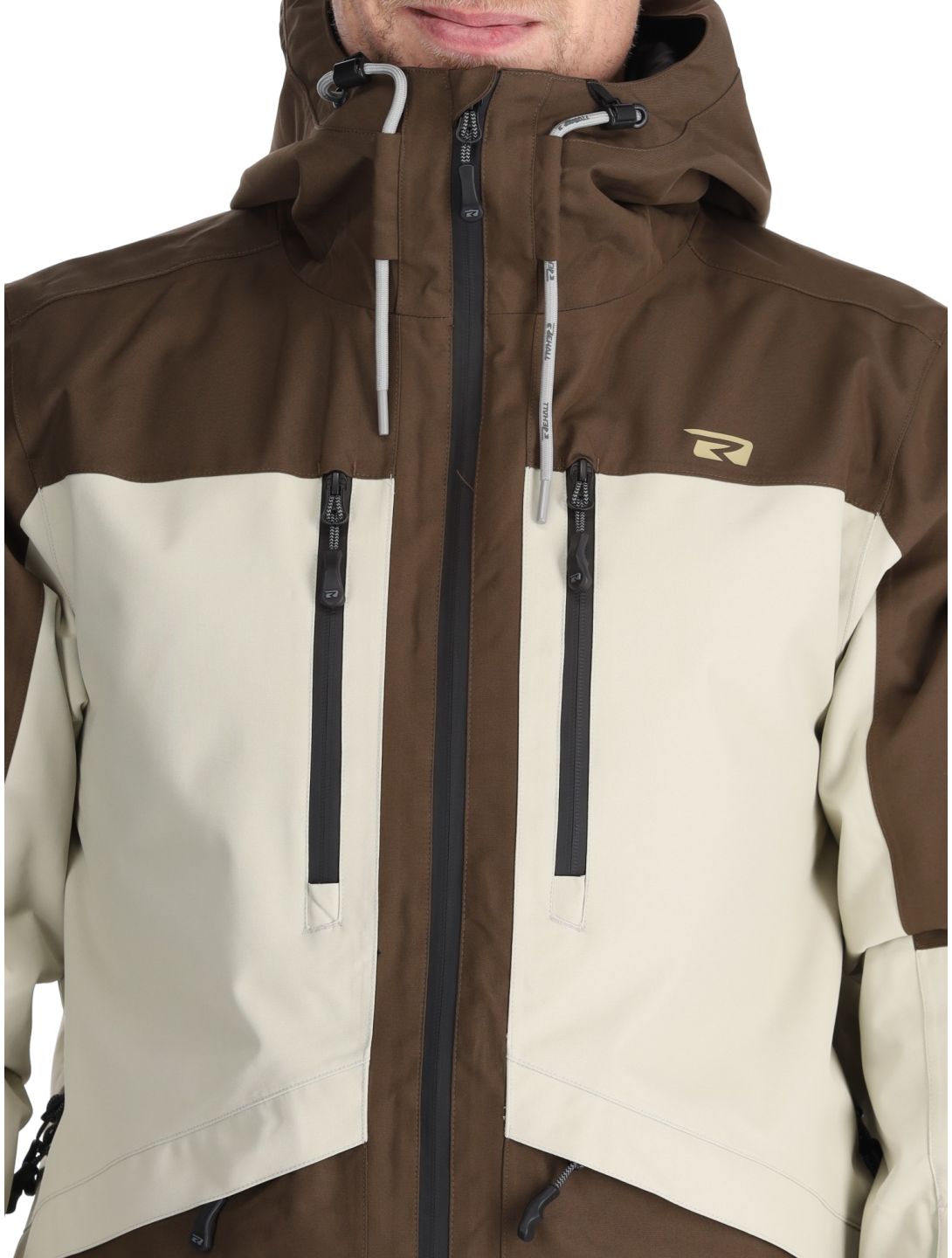 Rehall, Lhotse-R ski jacket men Choco beige, brown 