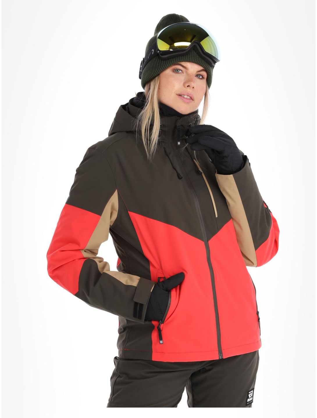 Rehall, Lou-R ski jacket women Hibiscus Red grey, red 