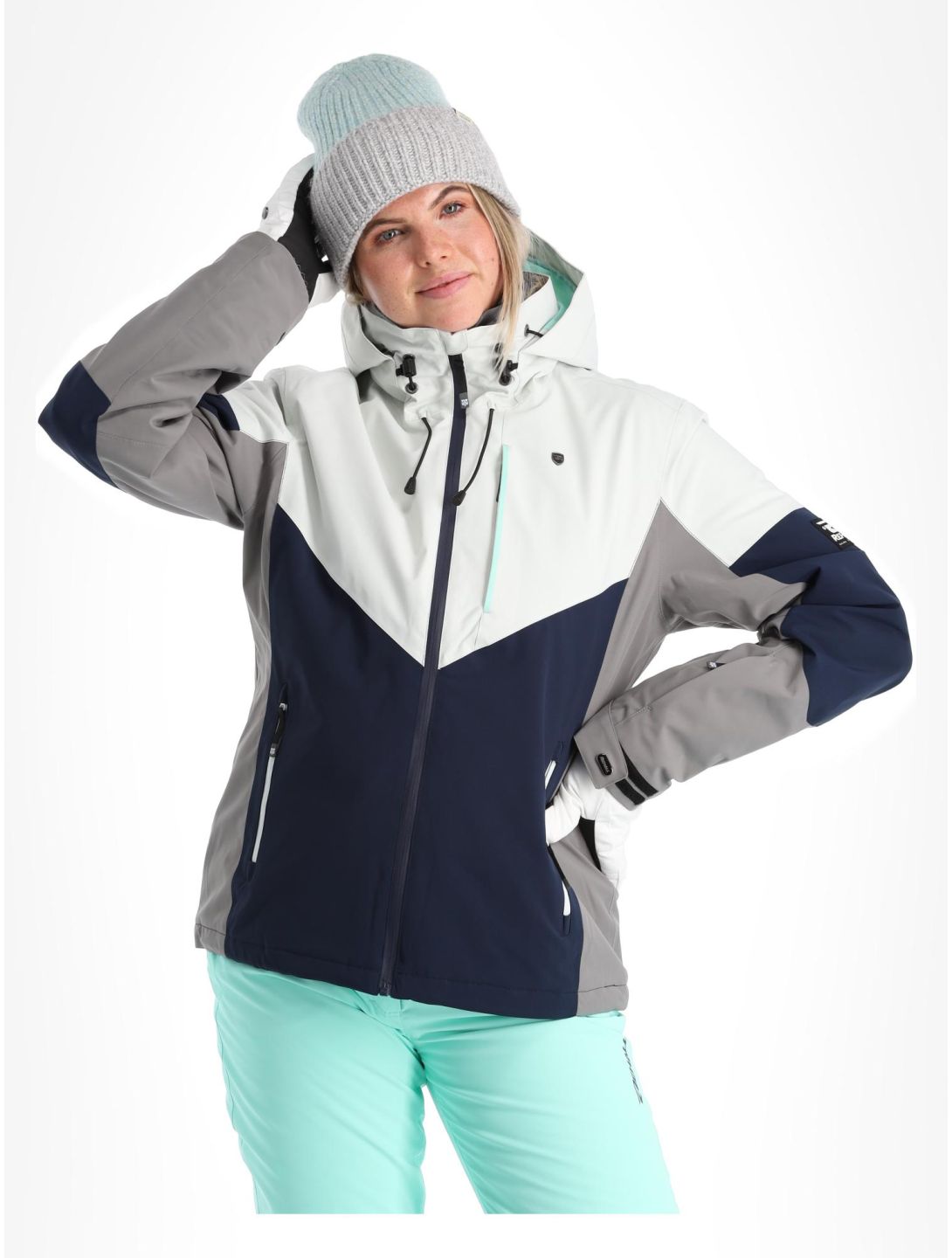 Rehall, Lou-R ski jacket women Light Grey blue, grey 