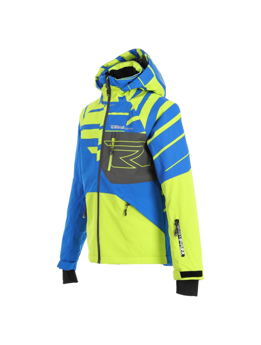 Rehall, Maine-R-Jr ski jacket kids slants lime green