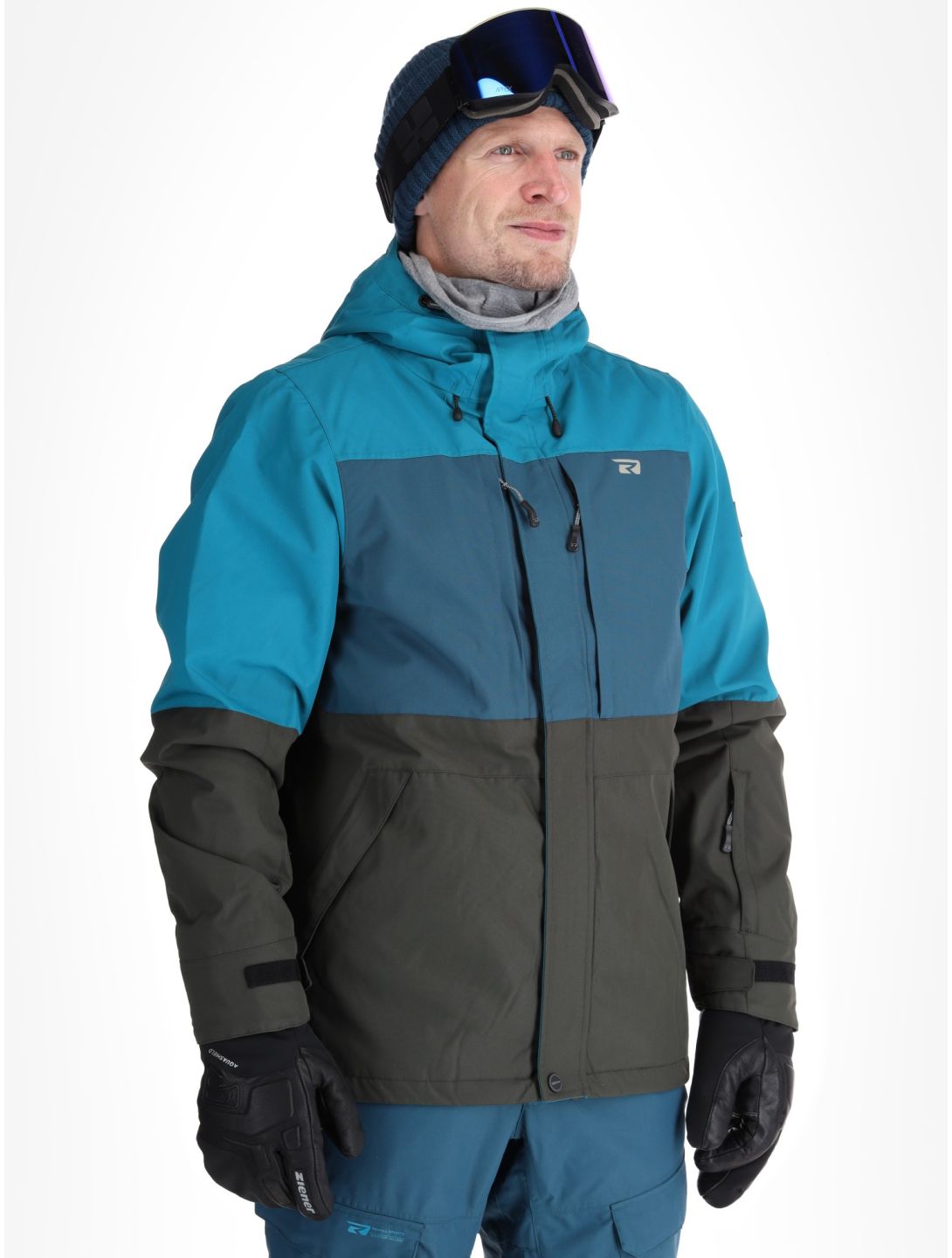 Rehall, Mayon-R ski jacket men Petrol green, grey 