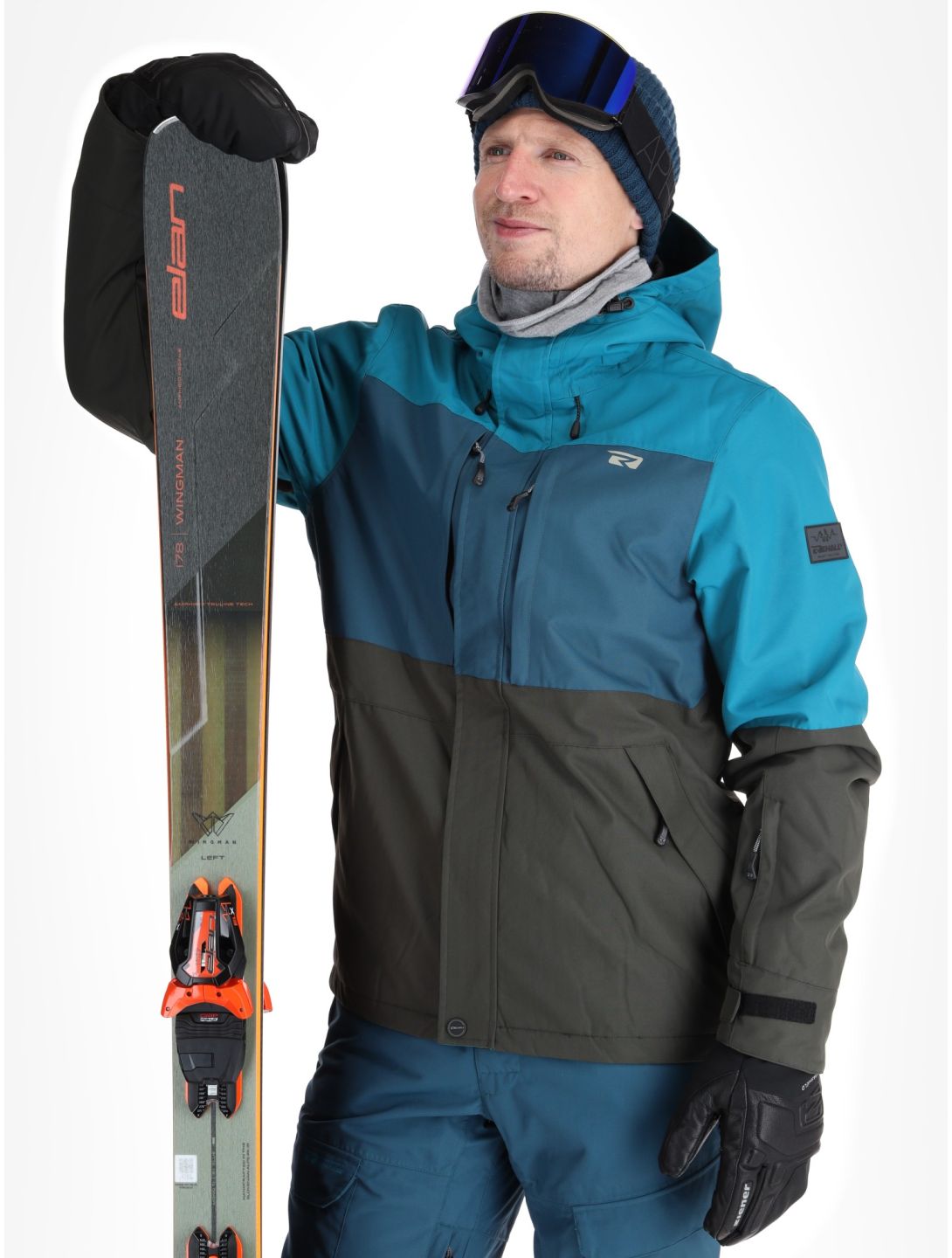 Rehall, Mayon-R ski jacket men Petrol green, grey 