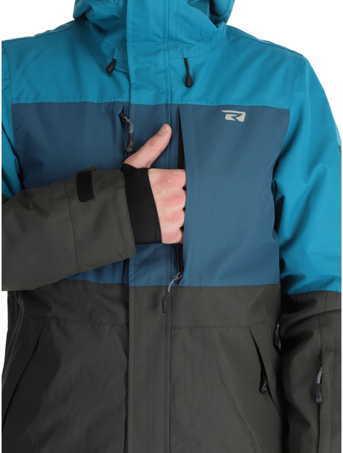 Rehall, Mayon-R ski jacket men Petrol green, grey 