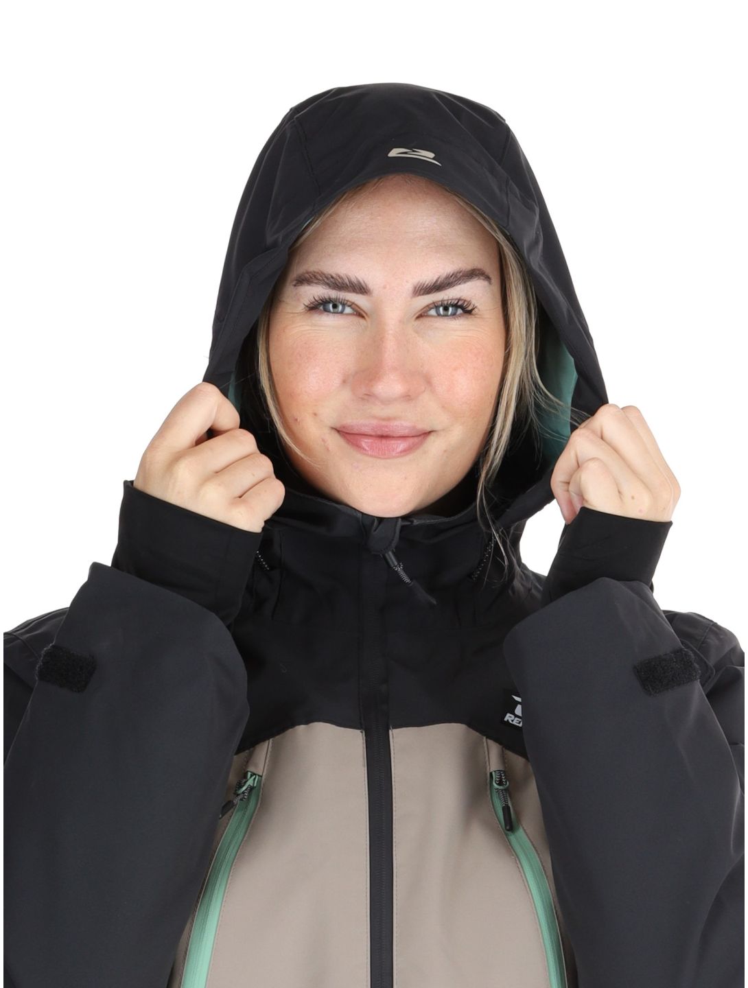 Rehall, Meave-R ski jacket women Feldspar beige, black, green 