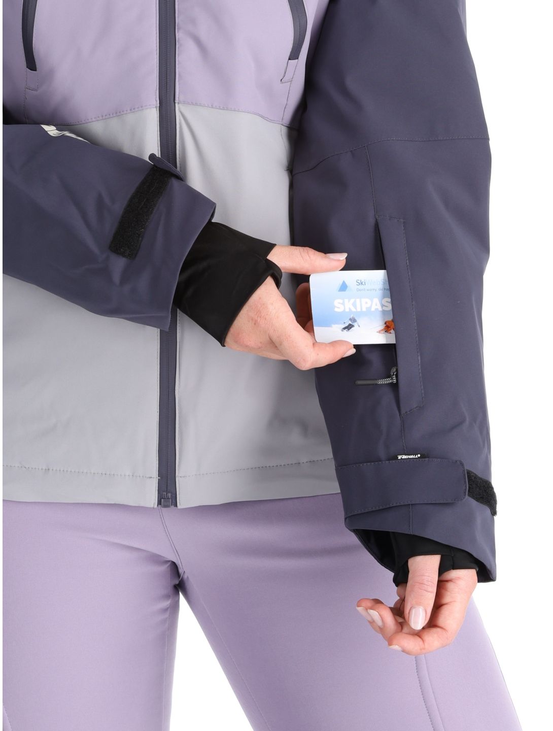 Rehall, Meave-R ski jacket women Graphite grey, purple 