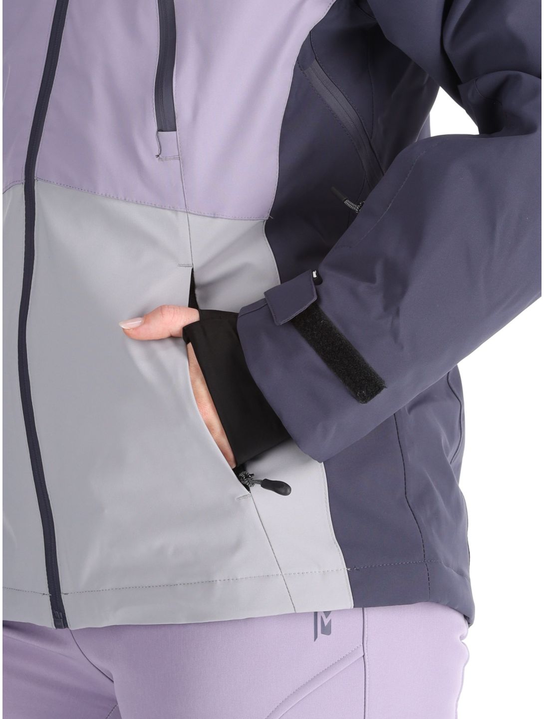 Rehall, Meave-R ski jacket women Graphite grey, purple 