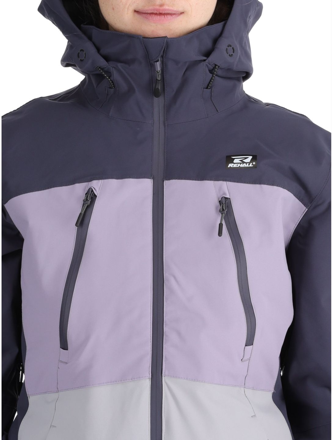 Rehall, Meave-R ski jacket women Graphite grey, purple 