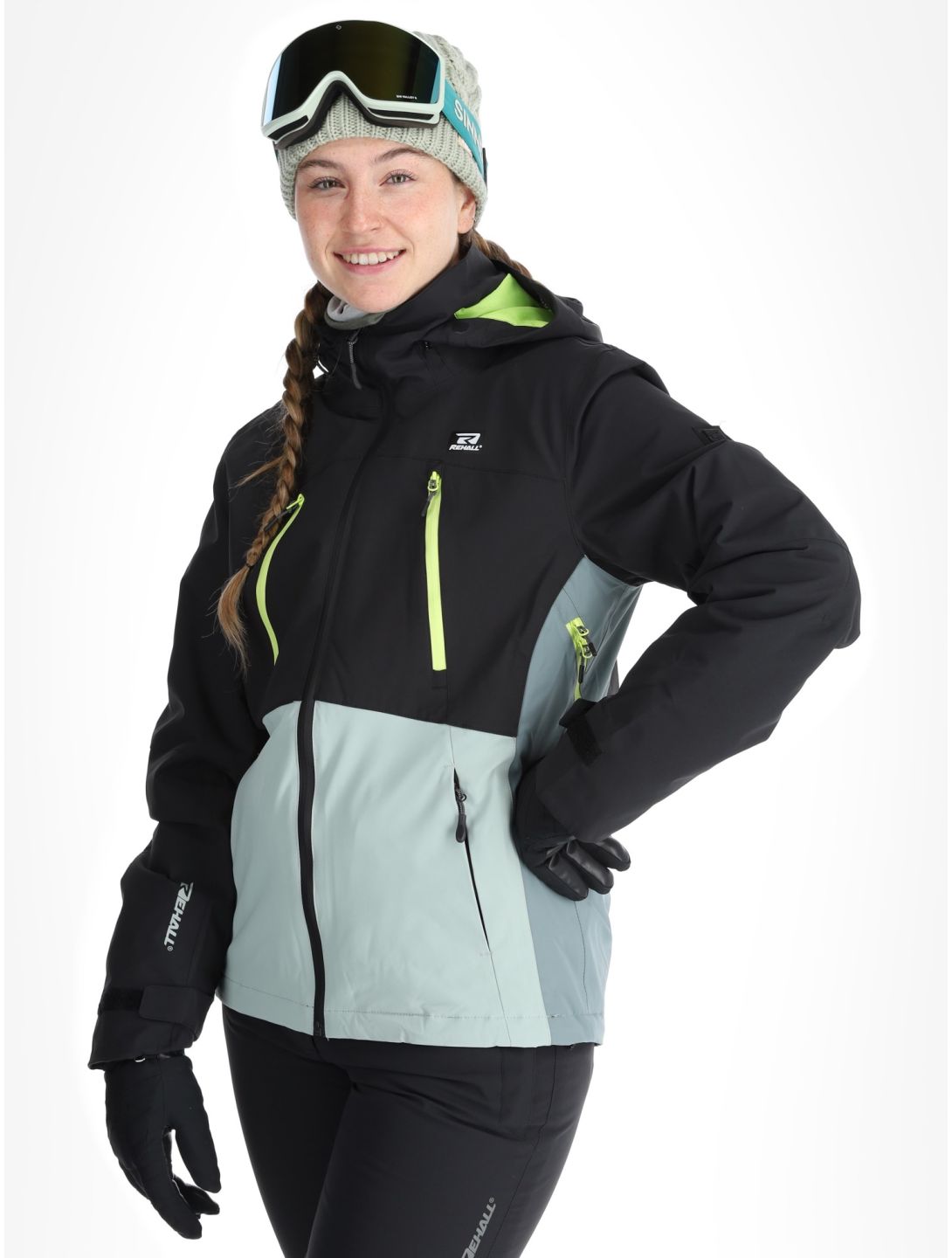 Rehall, Meave-R ski jacket women Sharp Green black, green 