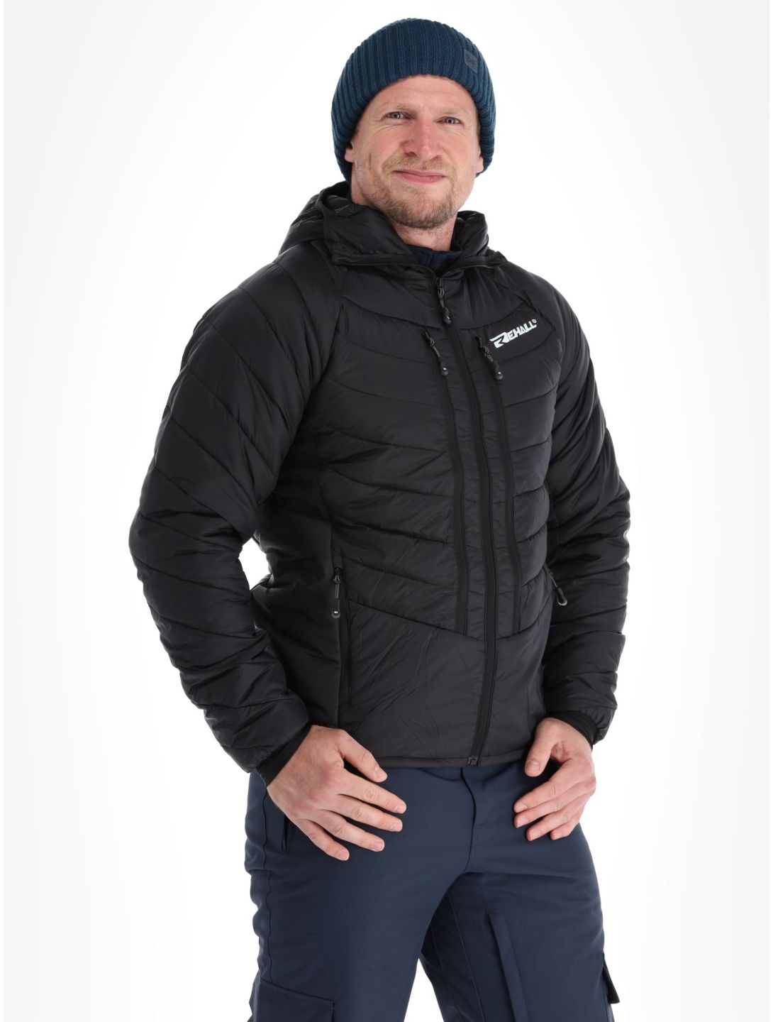 Rehall, Poke-R down jacket men Black black 