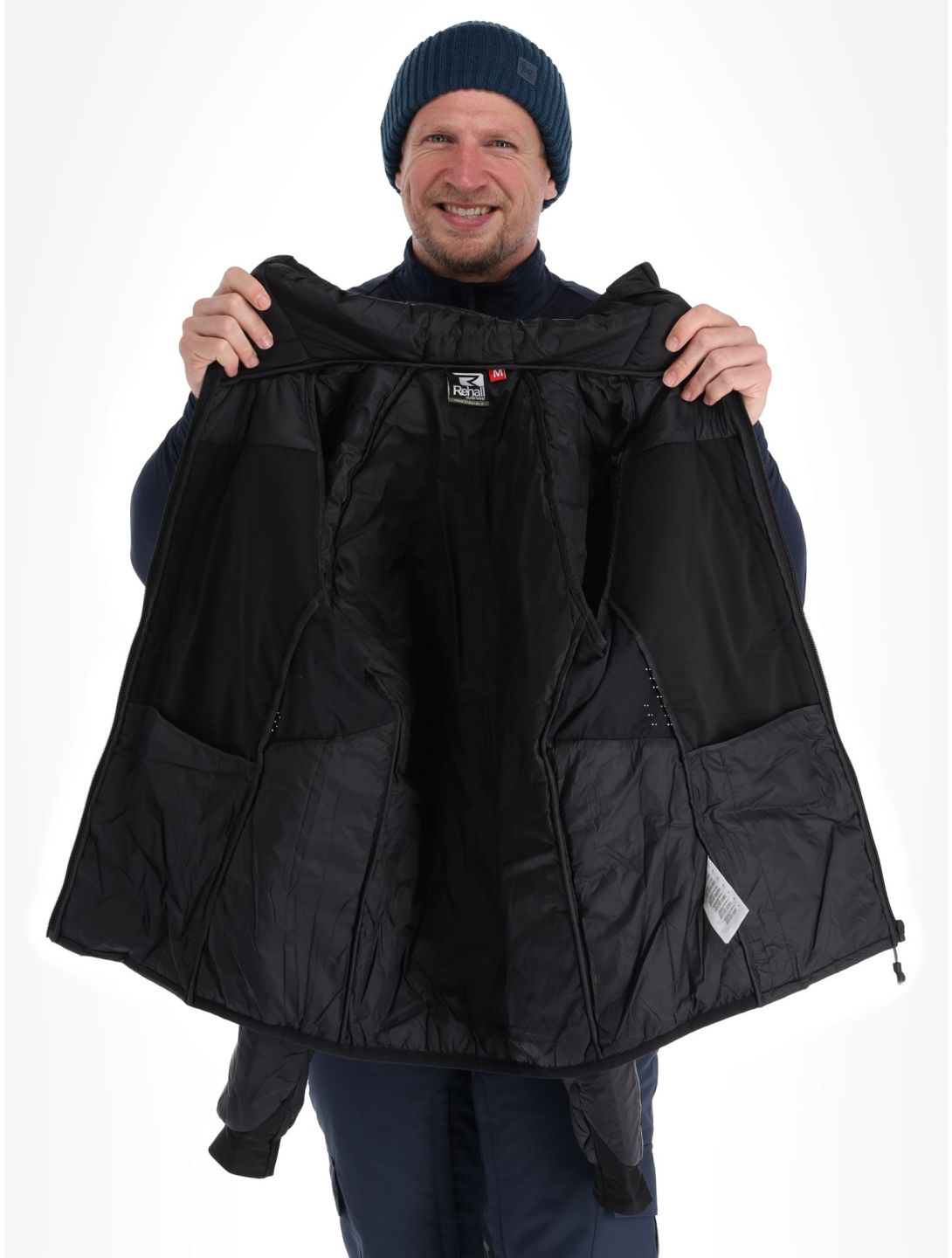 Rehall, Poke-R down jacket men Black black 