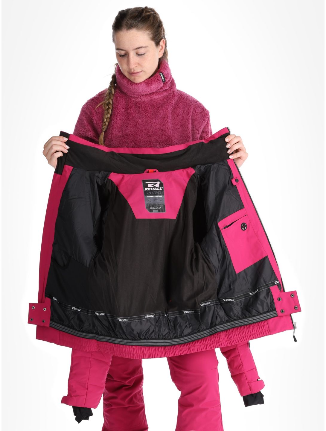 Rehall, Puffy-R ski jacket women Festival Fuchsia purple 