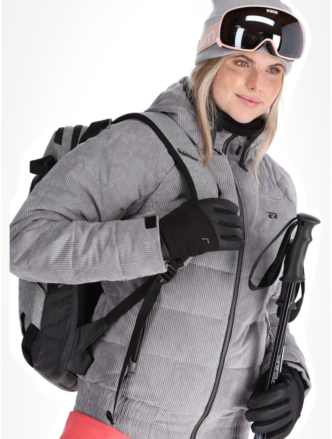 Rehall, Puffy-R ski jacket women Sleet grey 