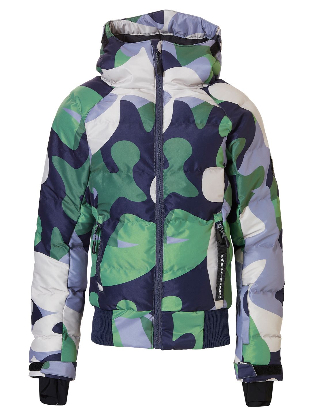 Rehall, Puffy-R ski jacket kids Camo Frost green 