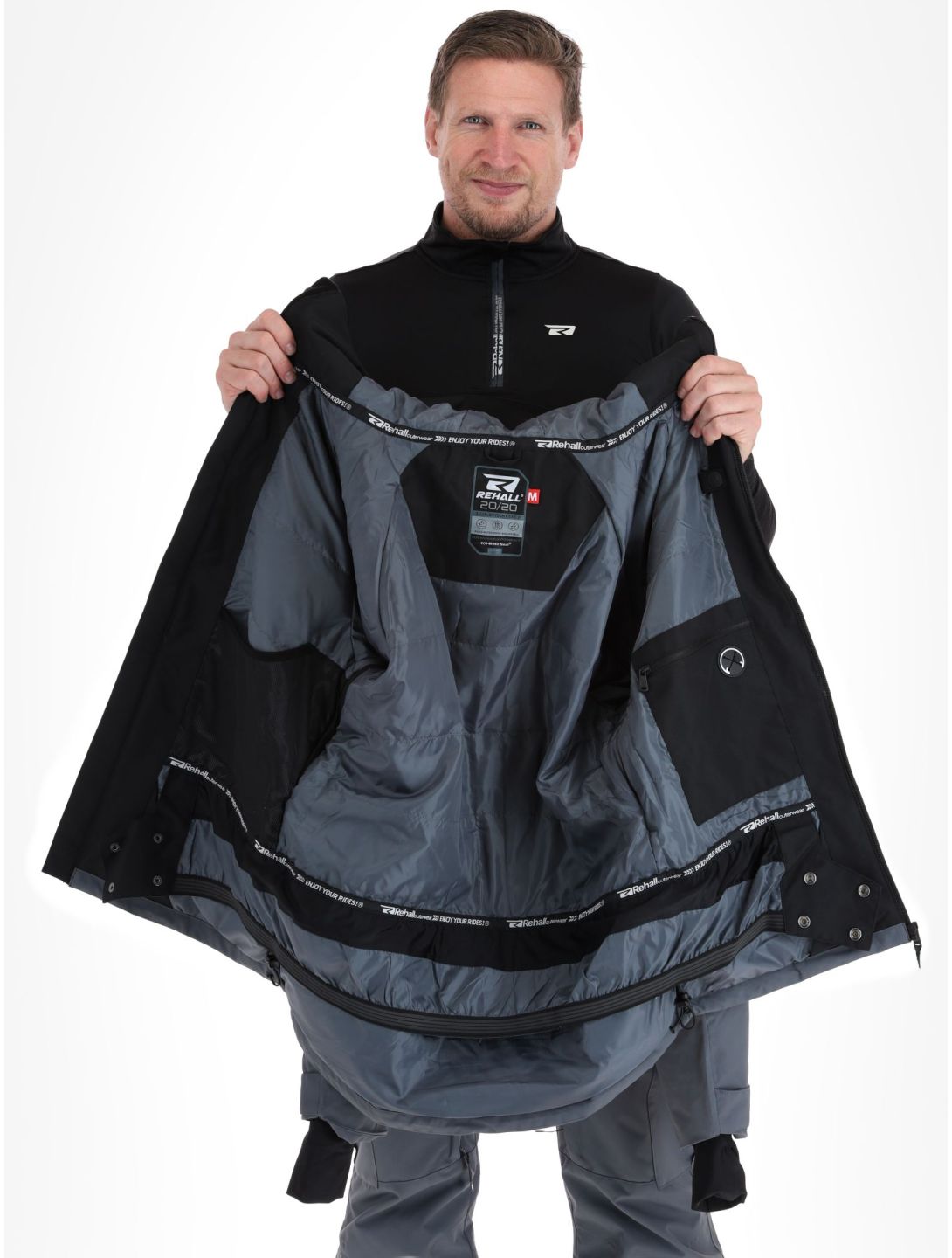 Rehall, Rager-R ski jacket men Black black 