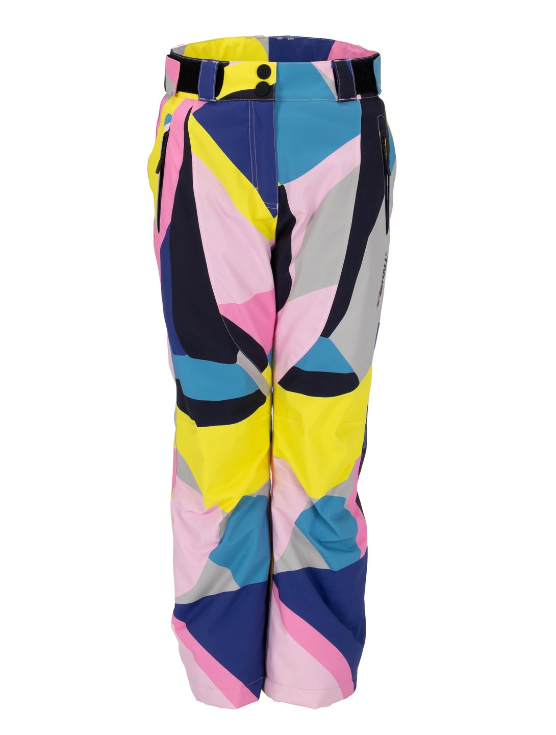 Rehall, Romana-R ski pants kids Abstract - Blazing Yellow-Lilac multicolor 