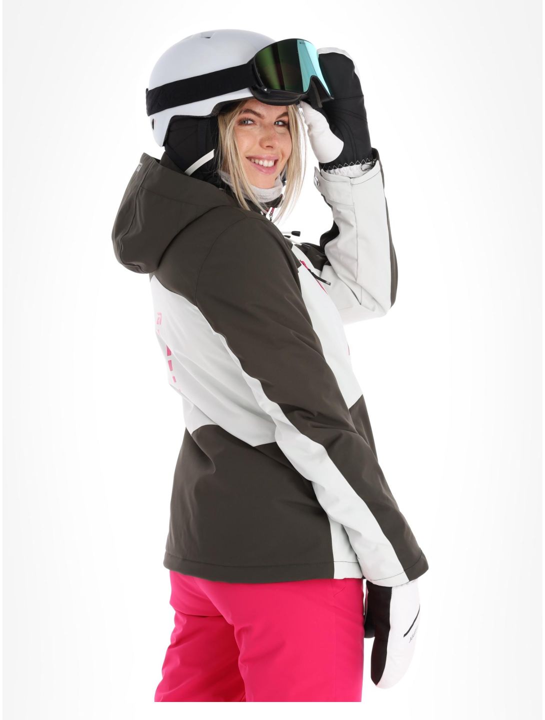 Rehall, Rome-R ski jacket women Graphite grey, white 