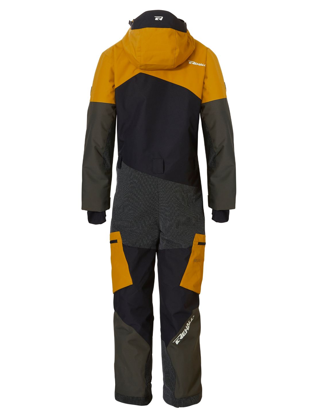 Rehall, Siddley-R ski suit kids Tobacco black, brown, grey 