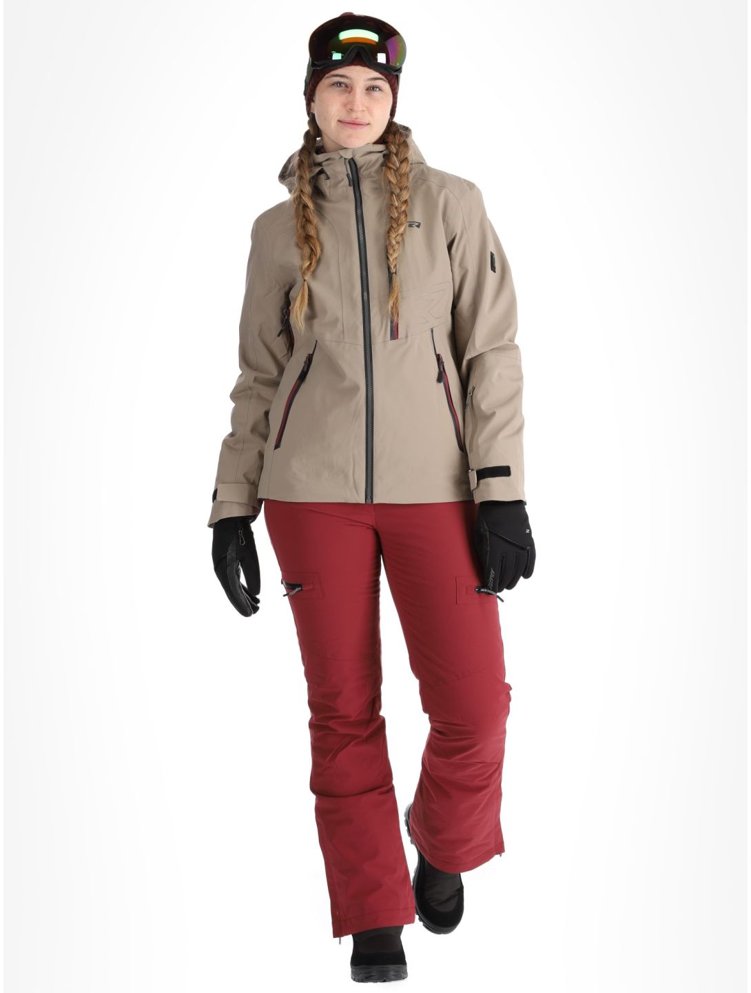 Rehall, Skye-R ski jacket women Brindle beige 