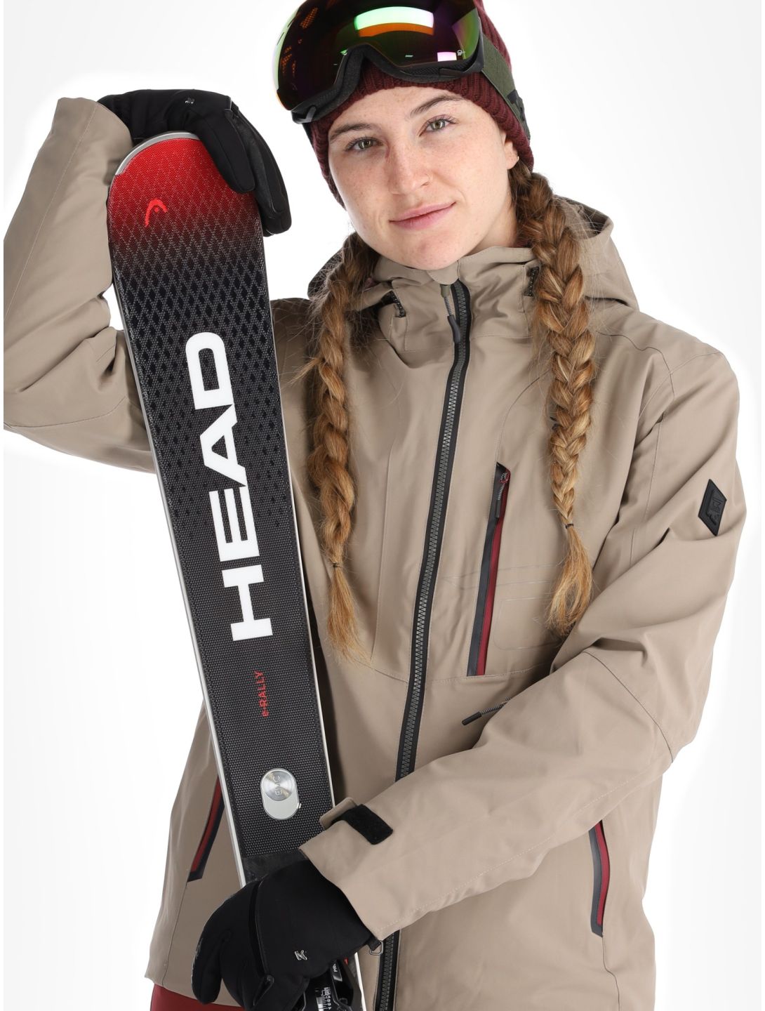 Rehall, Skye-R ski jacket women Brindle beige 