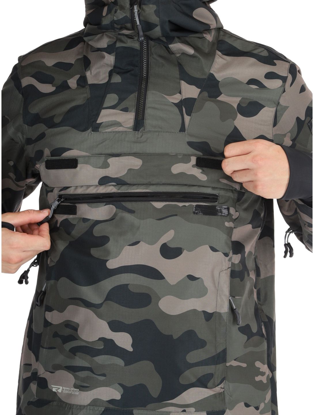 Rehall, Tabor-R winter anorak men Camo Black black 