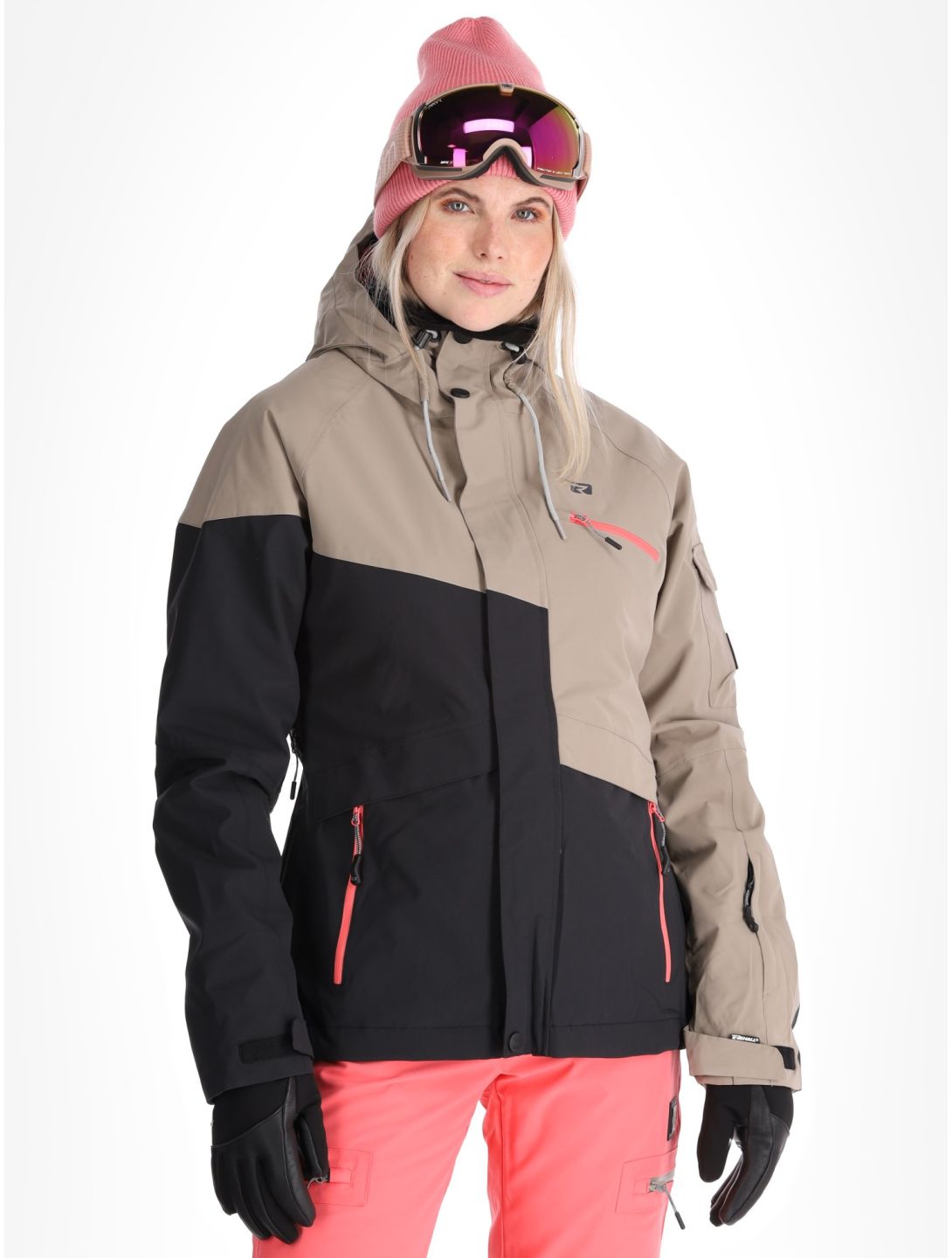 Rehall, Tasha-R ski jacket women Brindle beige 