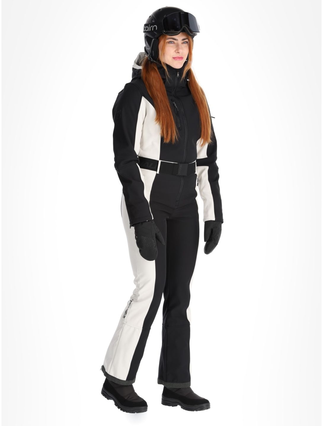 Rehall, Teddie-R ski suit women Moonbeam beige, black 