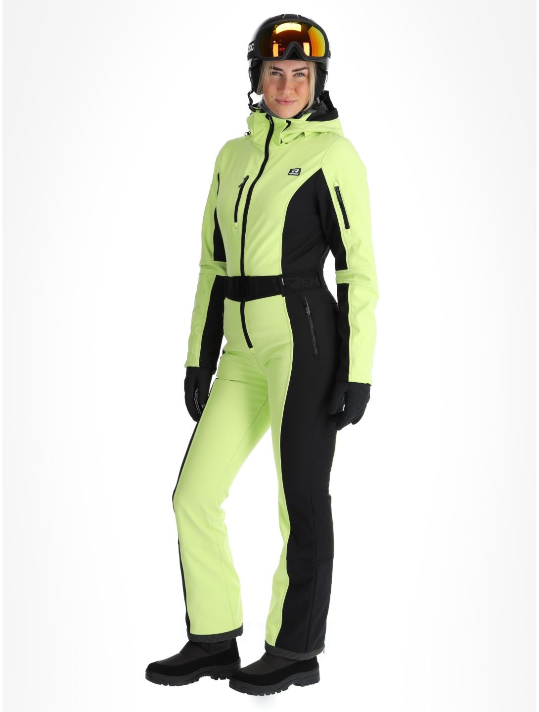 Rehall, Teddie-R ski suit women Sharp Green black, green 