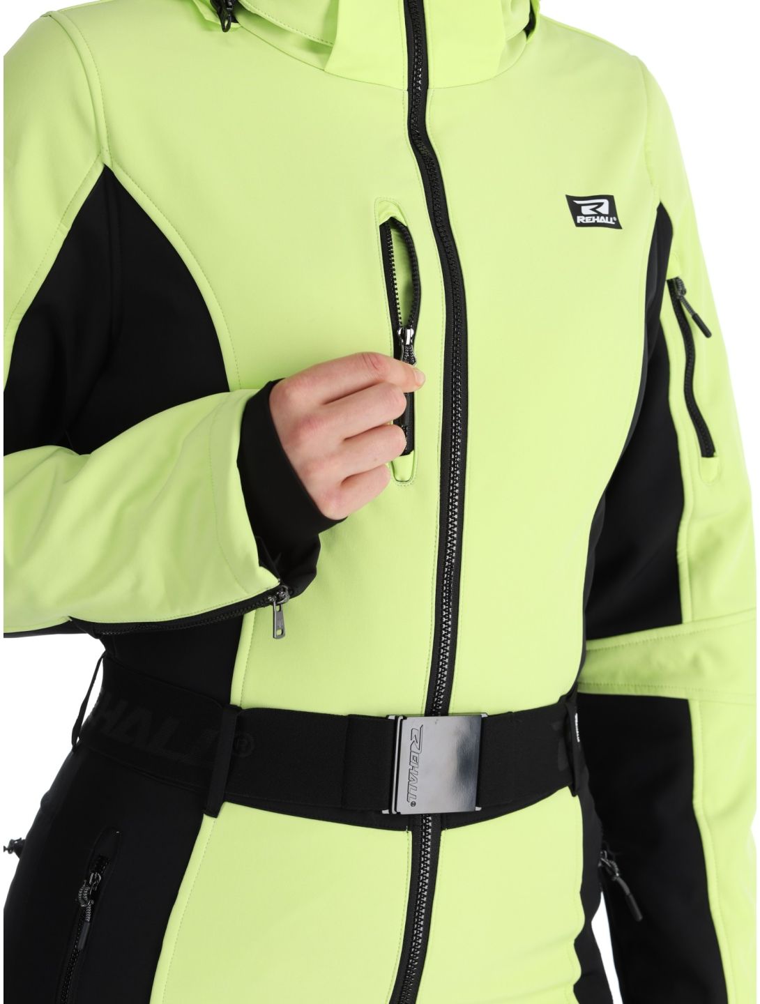 Rehall, Teddie-R ski suit women Sharp Green black, green 