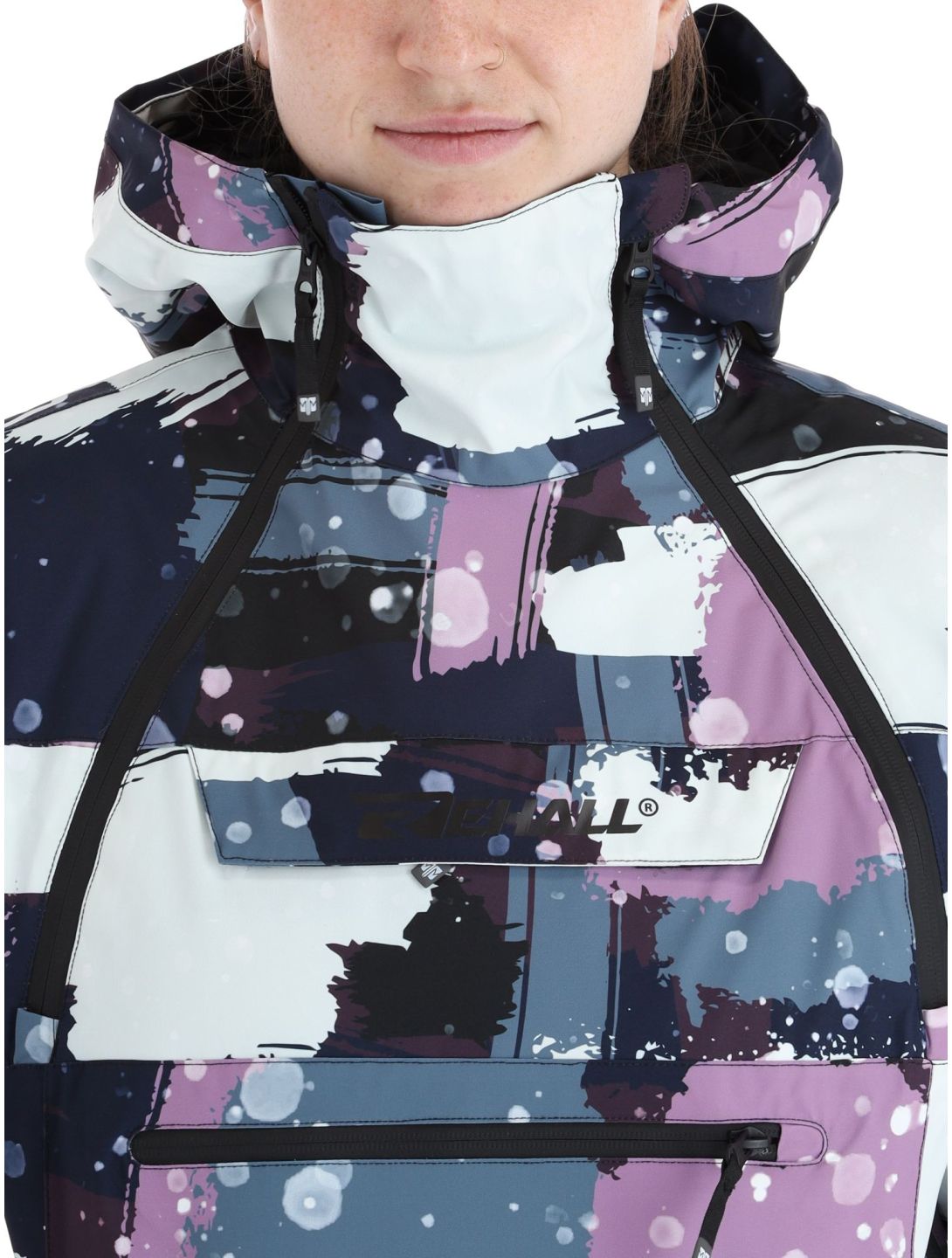 Rehall, Vie-R ski jacket women Camo Abstract Lavender multicolor, purple 