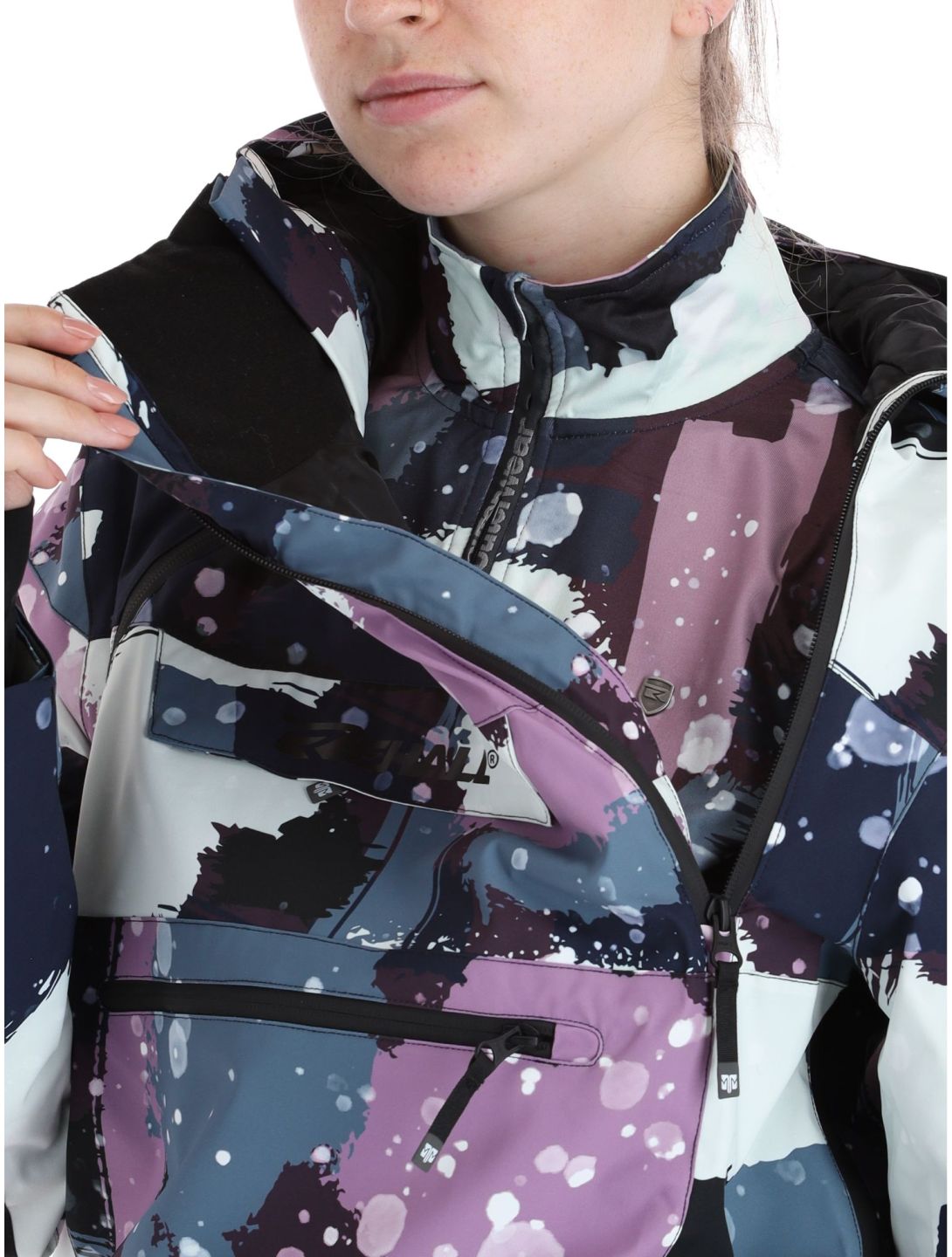 Rehall, Vie-R ski jacket women Camo Abstract Lavender multicolor, purple 