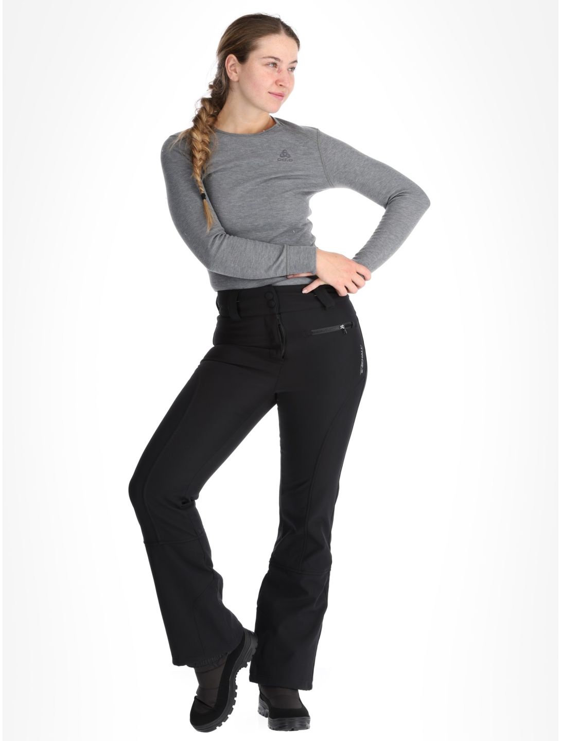 Rehall, Yves-R softshell ski pants women Caviar black 