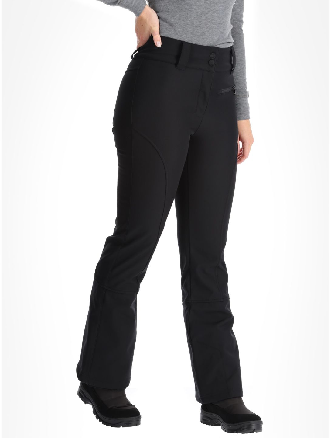 Rehall, Yves-R softshell ski pants women Caviar black 