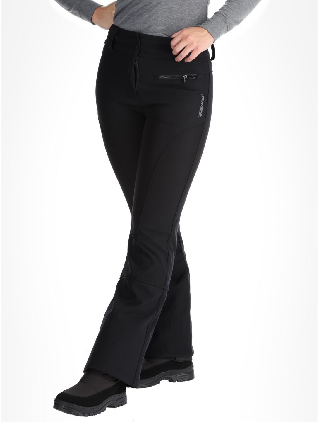 Rehall, Yves-R softshell ski pants women Caviar black 