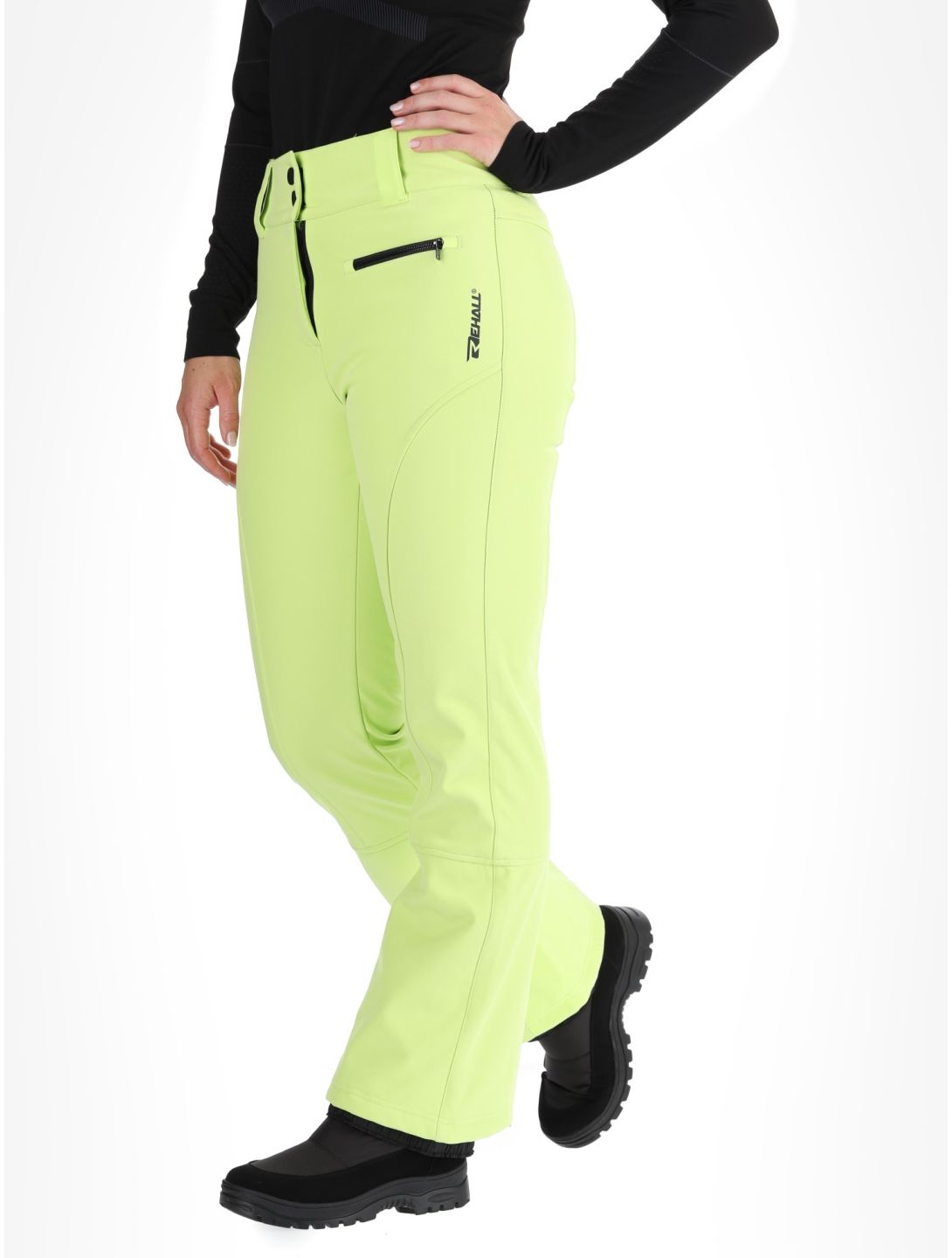 Rehall, Yves-R softshell ski pants women Sharp Green green 