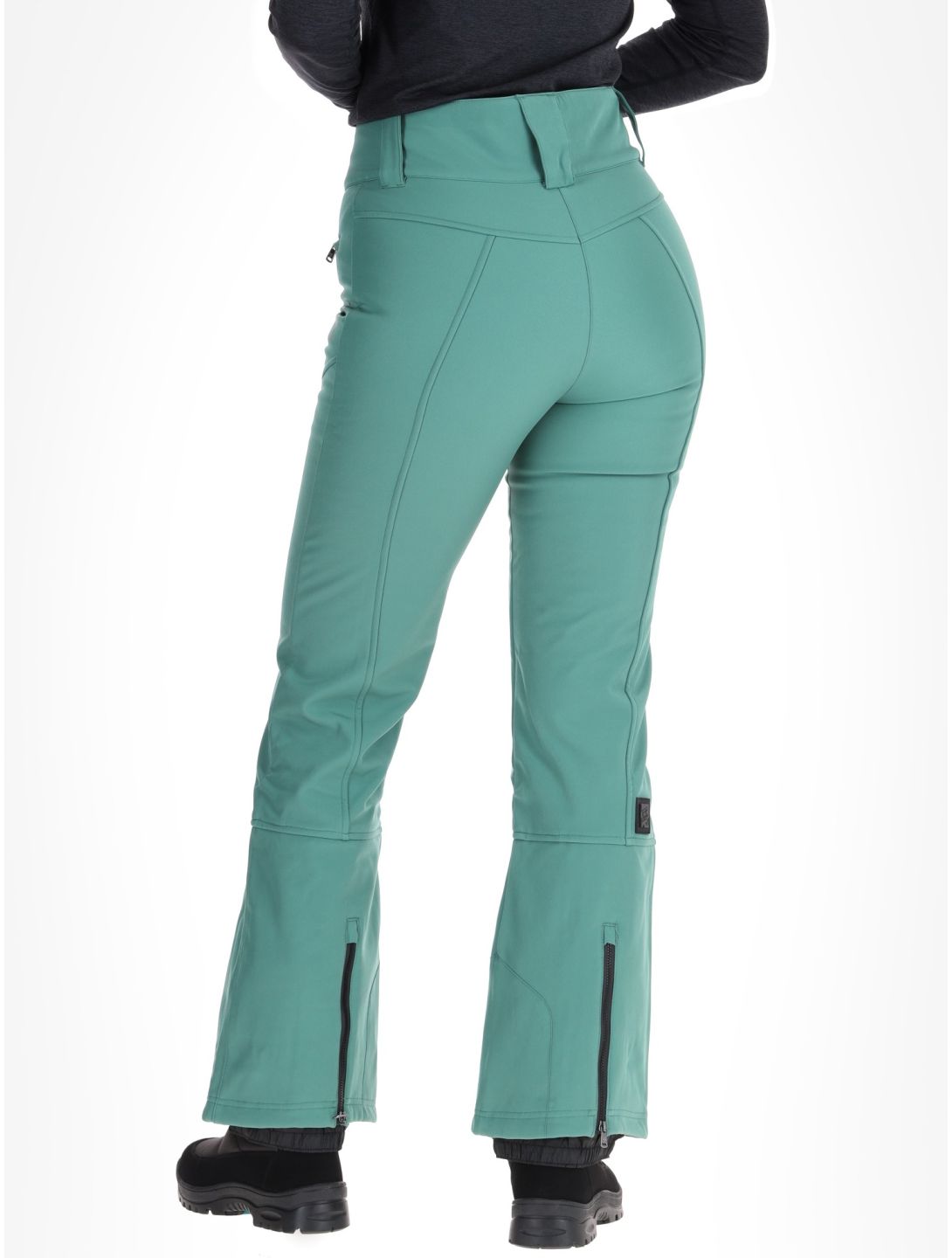 Rehall, Yves-R softshell ski pants women Smoke Pine green 