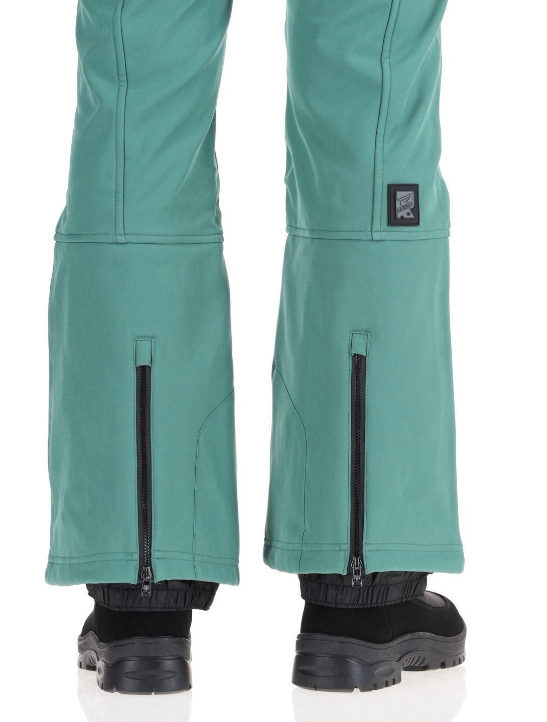 Rehall, Yves-R softshell ski pants women Smoke Pine green 