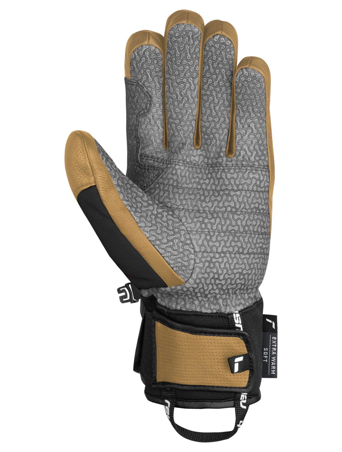 Reusch, Henrik Kristoffersen ski gloves men Camel / Black black, brown 