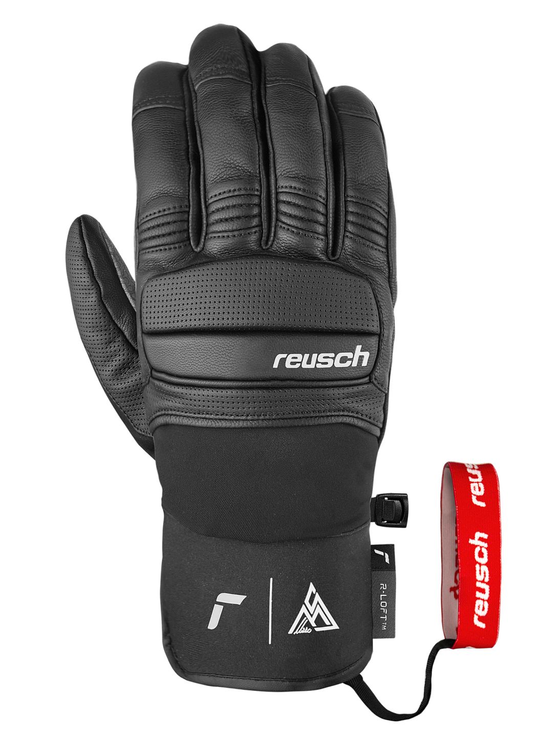 Reusch, Marco Schwarz ski gloves men Black / White black, white 