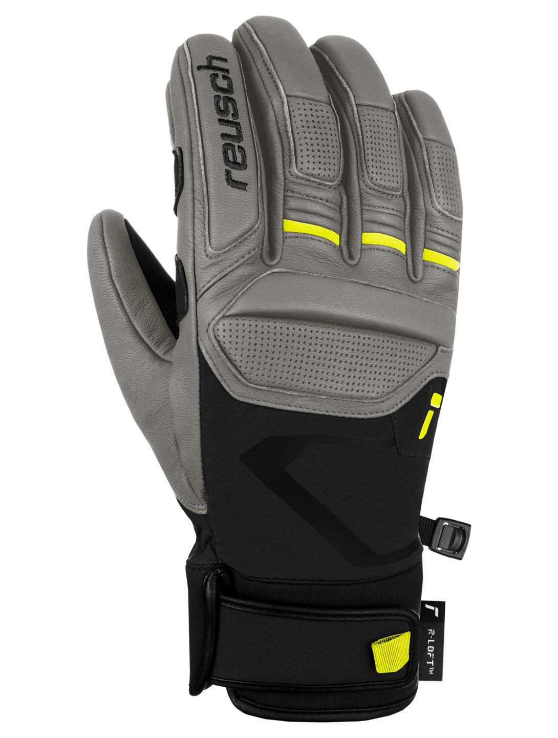 Reusch, Pro RC ski gloves men Steel Grey / Black black, grey 