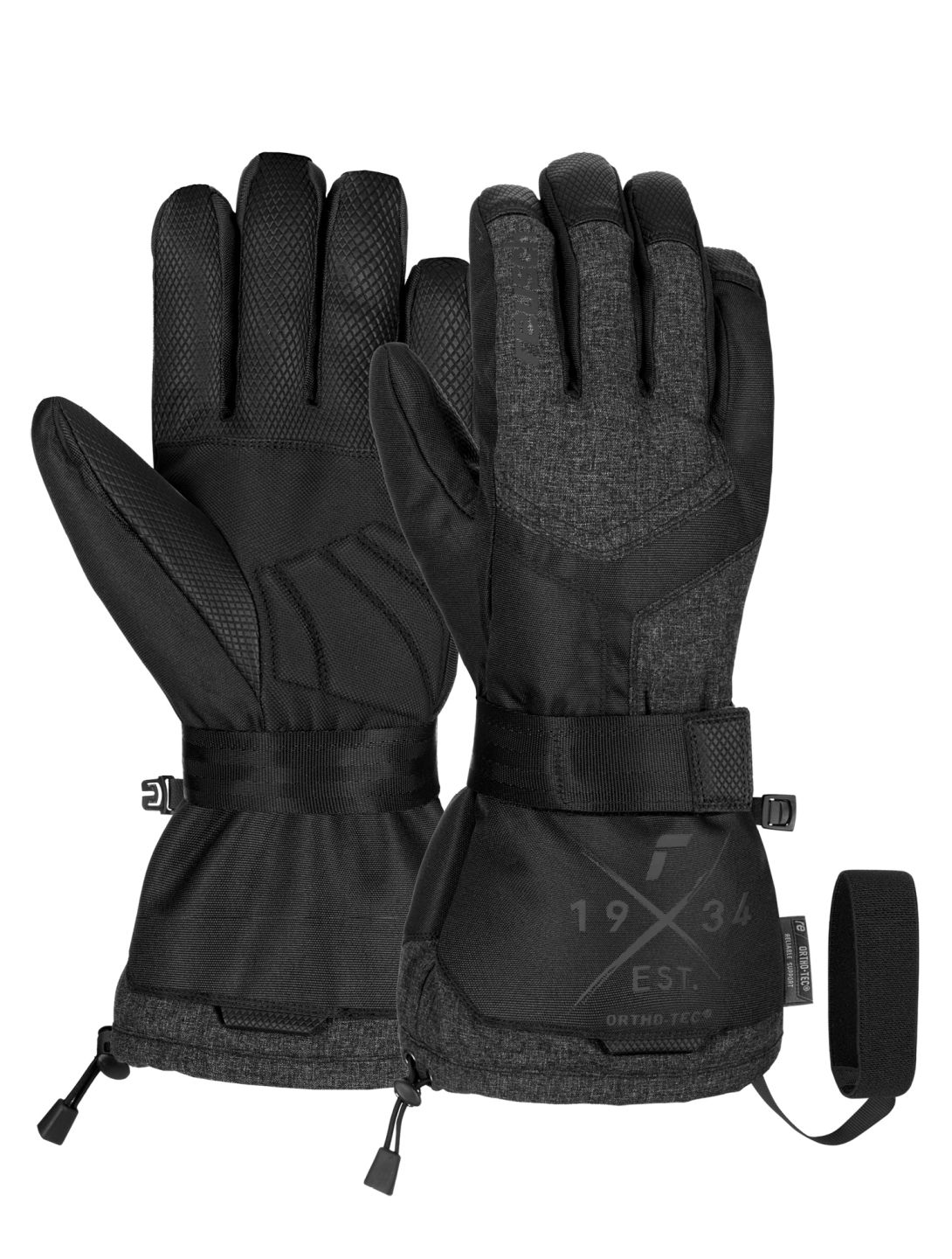 Reusch, Reusch Doubletake R-TEX® XT ski gloves men Black / Black Melange black 