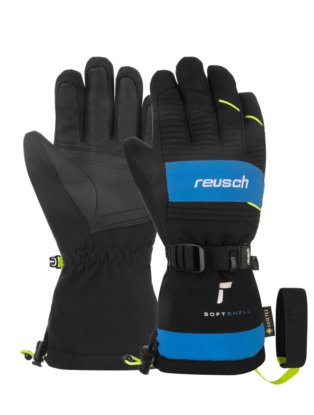 Reusch, Reusch Maxim GORE-TEX mittens kids Black / Briljant Blue / Safety Yellow black, blue, yellow 